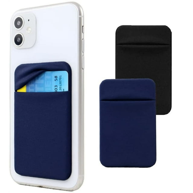 2 Pack Phone Card Holder,Cell Phone Silicone Wallet, Minimalist Slim