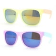 thumbnail image 1 of (2-Pack) Photochromic Color Changing Frame Matte Sport Horn Rim Sunglasses 1 Pink 1 Yellow, 1 of 2