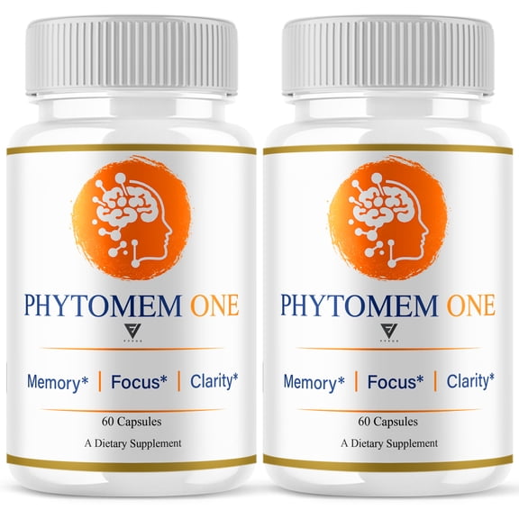 (2 Pack) Phytomem One Memory Health Supplement, PhytomemOne Brain (120 Capsules)