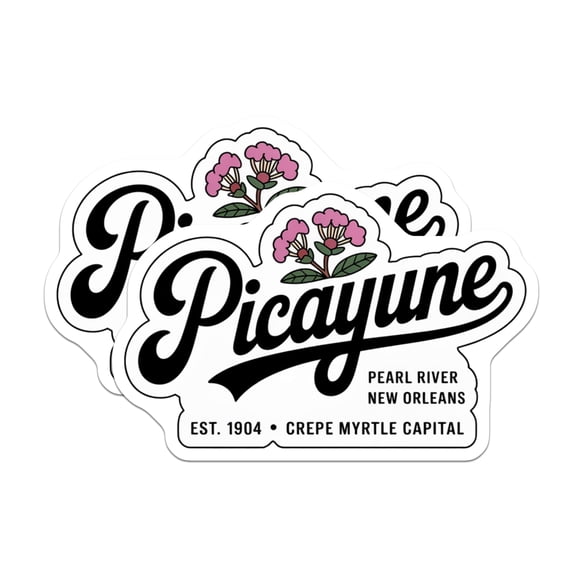 (2 Pack) Picayune Louisiana Magnets - Pearl River Decor - New Orleans Souvenir - 5" On Longest Side - Premium Magnet - for Cars, Refrigerators, Toolboxes, Lockers - Made in USA - MAG17874