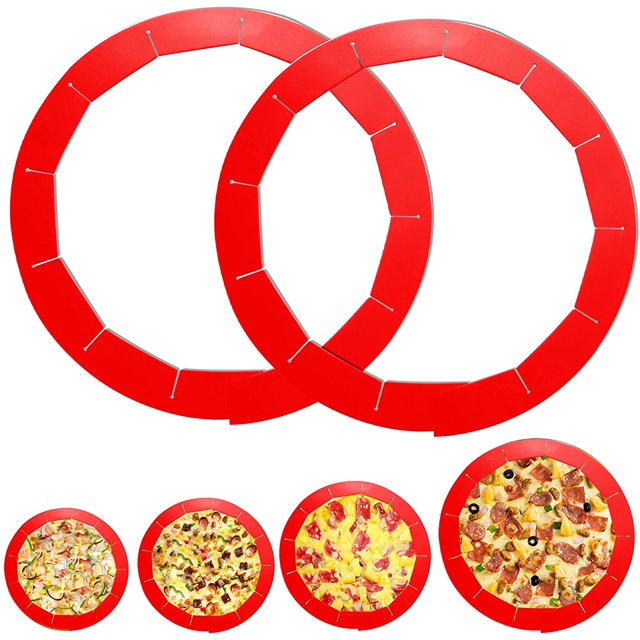 2 Pack Pie Crust Shield Adjustable Bake Crust Protector Silicone Pie Protectors pie crust covers
