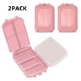 thumbnail image 1 of [2 Pack]Pill Organizer,Pill Cases,8 Compartments Portable Travel Pill Box for Pocket Purse Medicine Vitamin Holder Container, 1 of 6
