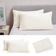 thumbnail image 1 of 2-Pack Pillow Cases - Soft Brushed Microfiber Polyester, Envelope Closure, Shrinkage & Fade Resistant, Assorted Colors for Queen/King Size Beds (20x36in), 1 of 6