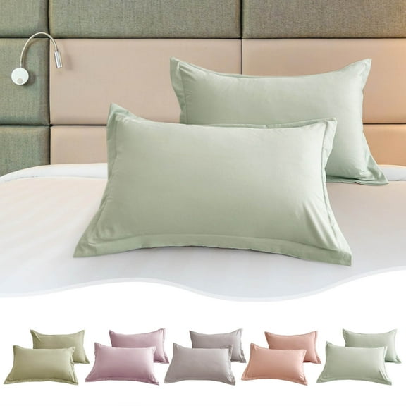 2 Pack Pillow Shams 29.1x18.8 Inches,Queen Size Knitted Cotton Pillowcase,Soft Brushed Microfiber Pillowcases with Hidden Zipper Closure,Decorative Pillowcase for Living Room,Bedroom