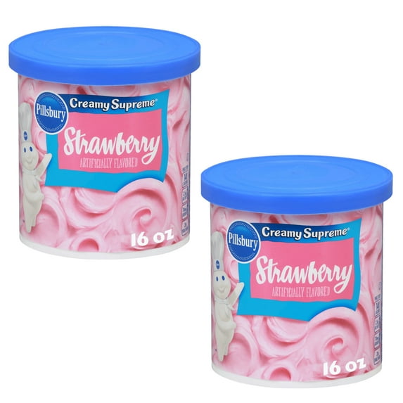 ( 2 Pack ) Pillsbury Creamy Supreme Strawberry Frosting 16 Oz