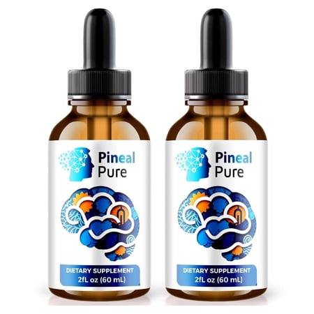 (2 Pack) Pineal Pure Drops, All-Natural Blood Support Supplement, Advanced Formula for Optimal Health, Maintain Energy and Well-Being, PinealPure Reviews (60 Servings)