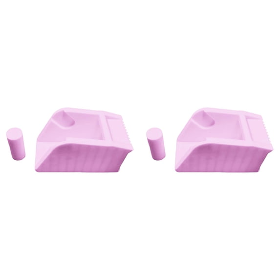 2 Pack Pink Desktop Tape Storage Holder 3.94in×1.97in, One Hand Painter Tape Cutter, Compact Washi Tape Dispenser for Craft Hobby & Handmade Decor Creation