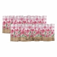 thumbnail image 1 of 2 Pack Pink Tulip Flower Valance for Window Hello Spring Floral Buffalo Plaid Wood Kitchen Valance Rod Pocket Short Curtain Topper Decorative Window Treatment for Living Room Bedroom 42"x12", 1 of 9