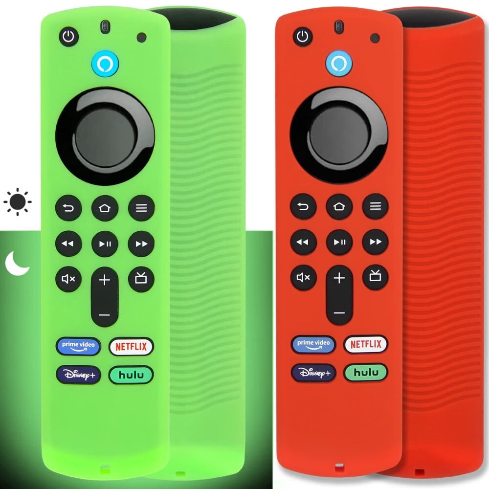 2pcs Remote Control Case For Amazon Fire TV Stick 2021 ALEXA 3rd Gen With Airtag Holder(Mint Green
