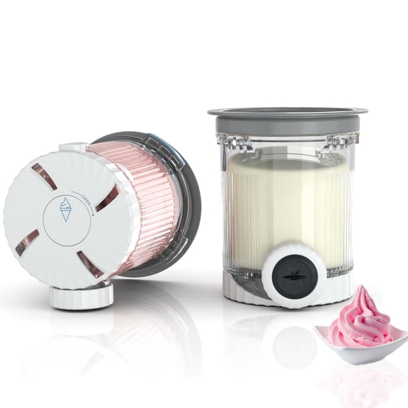 Saburrnity 2 pack Pint Containers Replacement for Ninja Swirl Ice Cream & Soft Serve Makers, 16oz Creami Swirl Pints and Lids Compatible with NC700 NC701 Series, BPA-Free & Dishwasher Safe