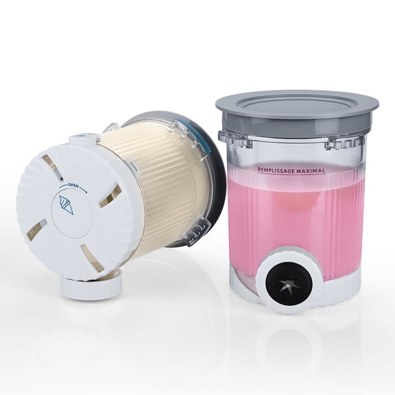 2 Pack Pints and Lids for Ninja Swirl by CREAMi NC700 Series by MMOBIEL Replacement Clear Pint Containers with Grey Lids for Ninja Swirl Ice Cream & Soft Serve Makers Dishwasher Safe