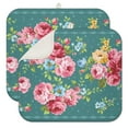 thumbnail image 1 of 2 Pack Pioneer Colorful Floral Microfiber Dish Drying Mats for Kitchen Counter,Absorbent Reversible Drying Mats Kitchen,Countertop Protector Dishes Drying Pad Extra Medium 16"x18" Dish Mat, 1 of 6
