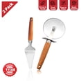 thumbnail image 1 of 2 Pack Pizza Cutter and Pie Server Set, Stainless Steel Cutter,Pizza Shovel, Kitchen Gadgets Accessories, 1 of 5