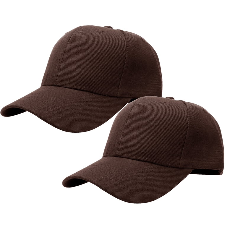2-Pack Plain Baseball Cap for Men & Women Adjustable Size  display picture 2