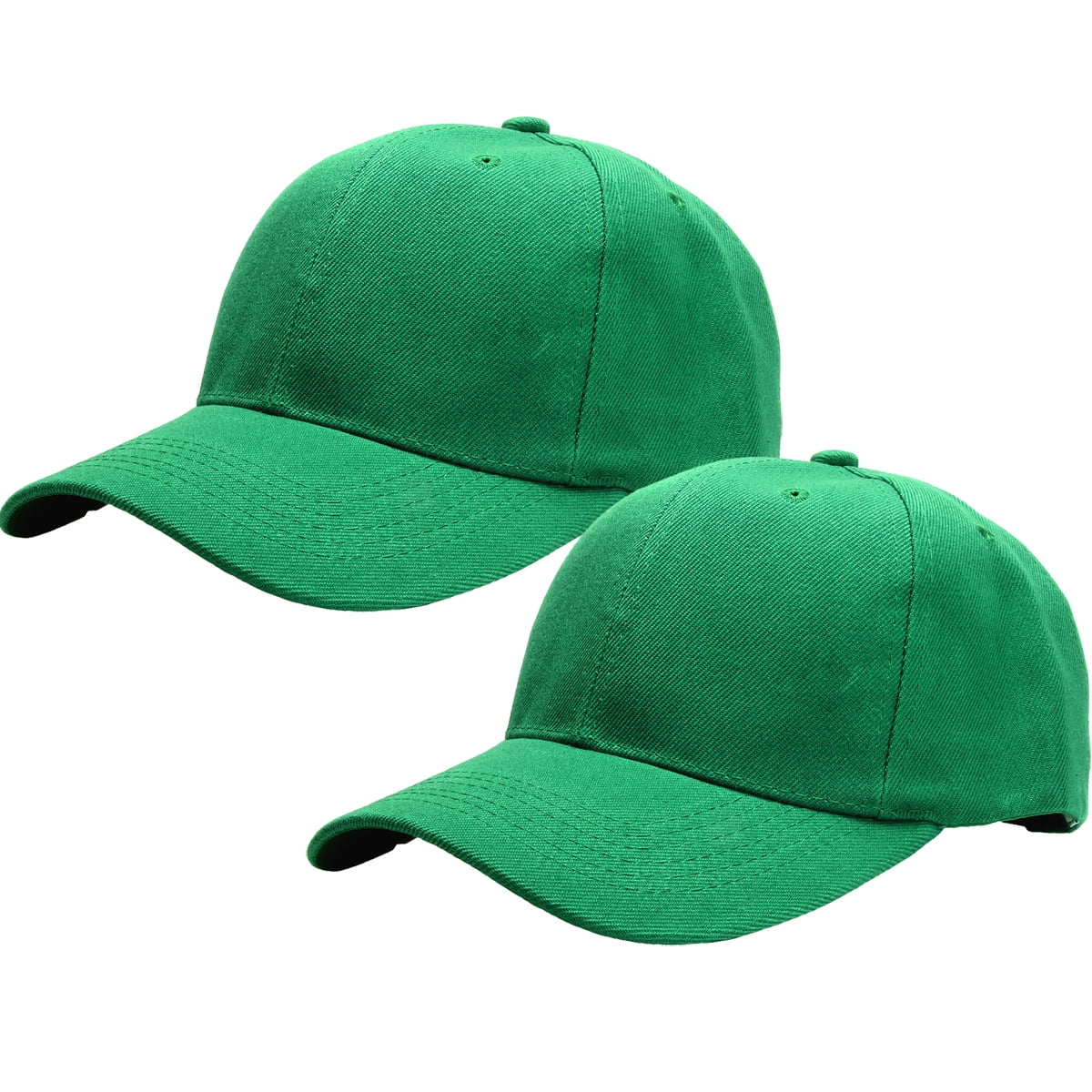 2-Pack Plain Baseball Cap for Men & Women Adjustable Size  display picture 1