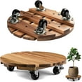 2 Pack Plant Caddy Plant Stand with Wheels Rolling 16" Plant Stand