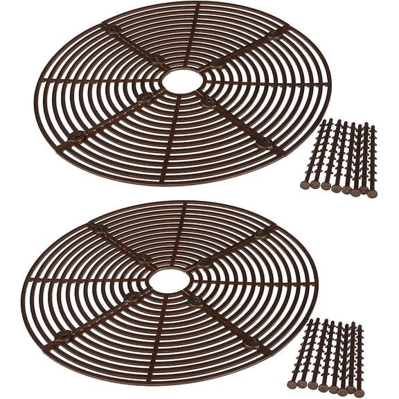 2 Pack Plant Pot Grids - 30Cm Cuttable Grid Plant Pot Cover, Plastic Grid Plant Pot Cover