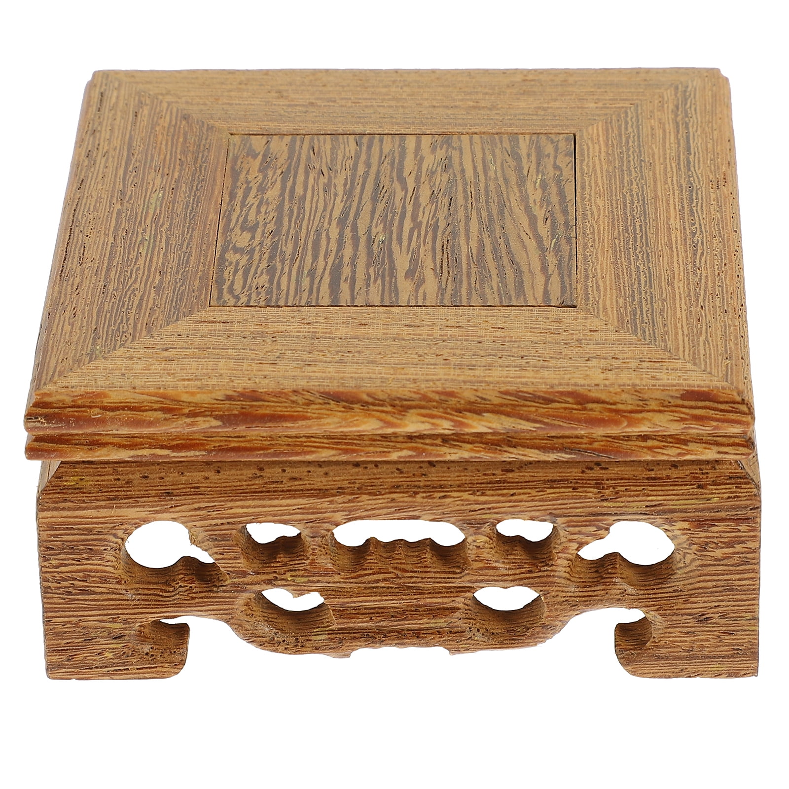 2 Pack Plant Stand Wood Decorative Base Wooden Display Base Flower Vase