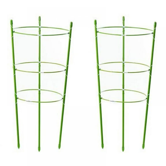2 Pack Plant Support Cage Rust Resistant Garden Plant Support for Tomato, Trellis, Climbing Plant, Flower, 17.7" High