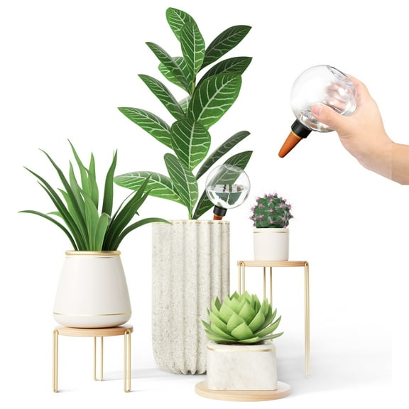 2 Pack Plant Watering Globes 17oz Self Watering Planter Insert Indoor/Outdoor Plant Watering Devices for Automatic Drip Irrigation