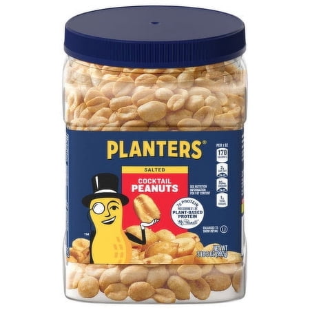 2 Pack - Planters Cocktail Peanuts 35 oz Package May Vary
