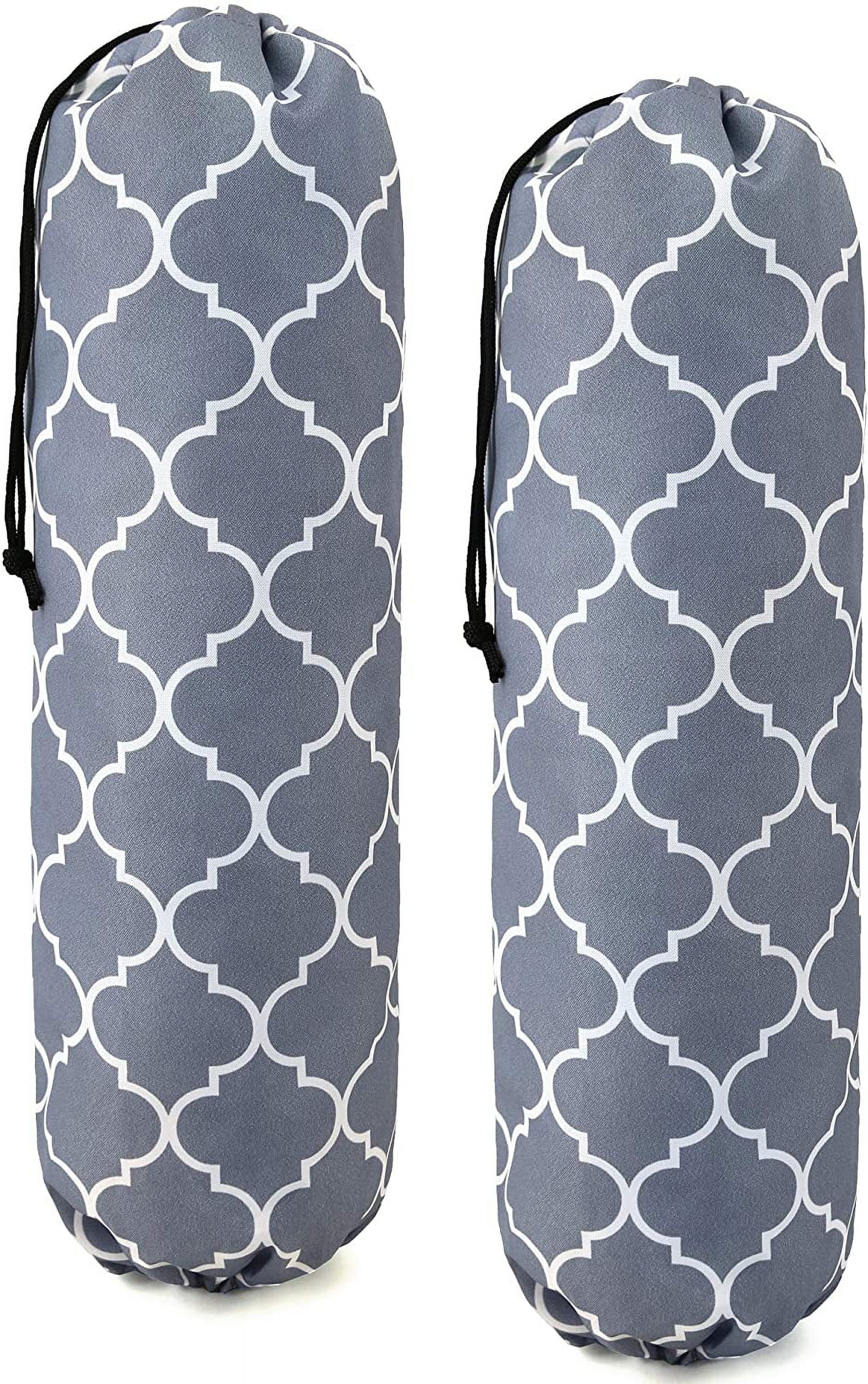 2 Pack Plastic Bag Holder, Washable Grocery Bag Holder for Plastic Bags