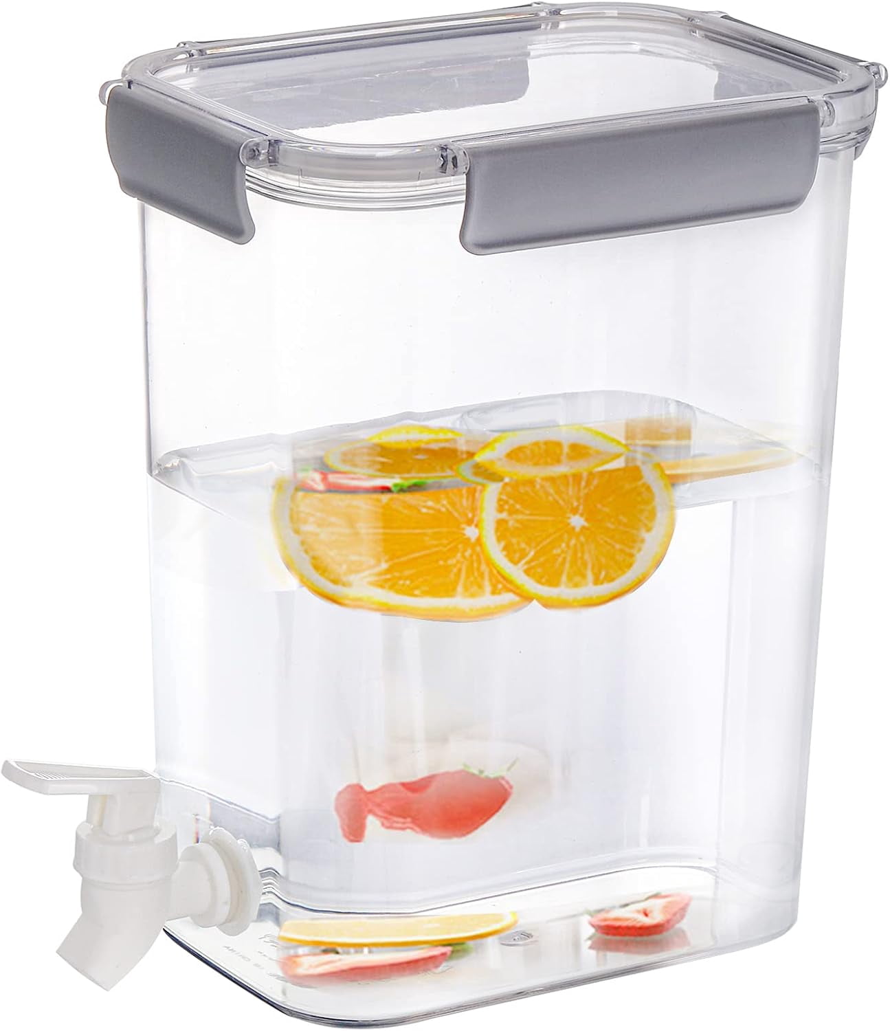 2 Pack Plastic Beverage Dispenser with Tap, 0.9 Gallon (3.5L) Beverage ...