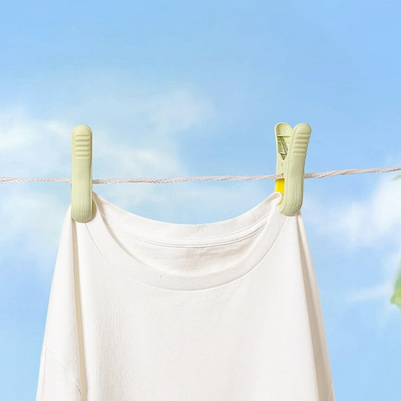 2 Pack Plastic Clothes Pins Colored, Heavy Duty Laundry Clips to Keep Your Quilt, Windproof Strong Grip Clothespins for Beach Towels, Blankets, Dry on Clothesline & Hanging Rack