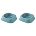 thumbnail image 1 of 2 Pack Dog Bowls, Cat Food Dishes, Reusableb Bulk Pet Feeding Dog Food Water Bowls, Colorful Puppy Dogs Birthday Party Supplies for Small to Medium Cats, Dogs, 6.1x6.1x1.8in, Blue, 1 of 5