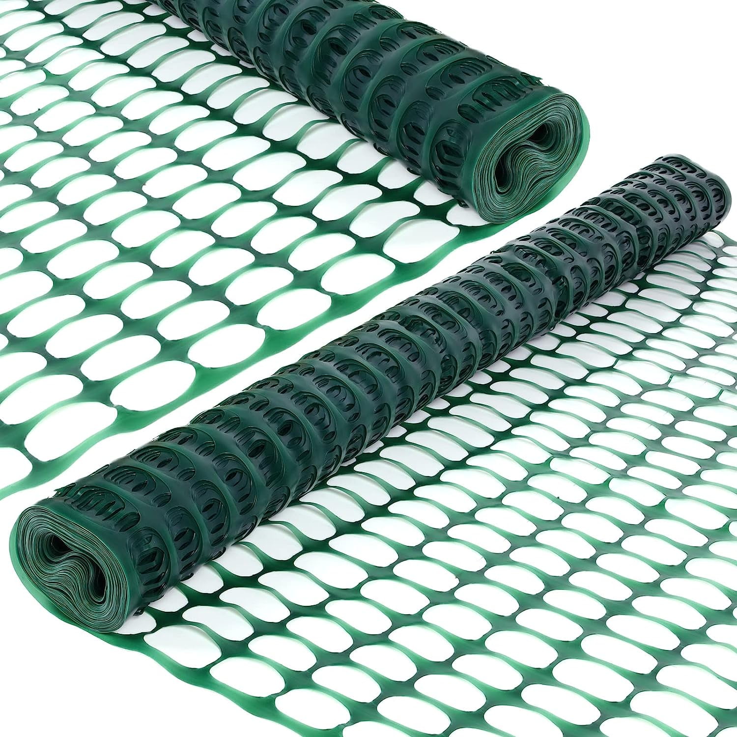2 Pack Plastic Fencing Roll 4 x 100 ft Mesh Garden Fence Outdoor Snow