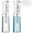 thumbnail image 1 of 2 Pack Plastic Refillable Fine Mist Spray Bottles, Portable Empty Sprayer for Home Cleaning, Hair Styling, Plants, Pets and Essential Oils, 1 of 9