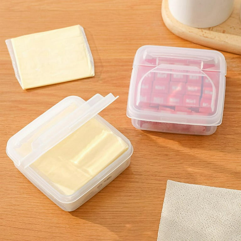 Wisremt 2 Pack-Plastic Storage Containers with Lids Airtight Cold Cuts Cheese Deli Meat Saver Food Storage Container for Refrigerators,Freezer, Lunch Box