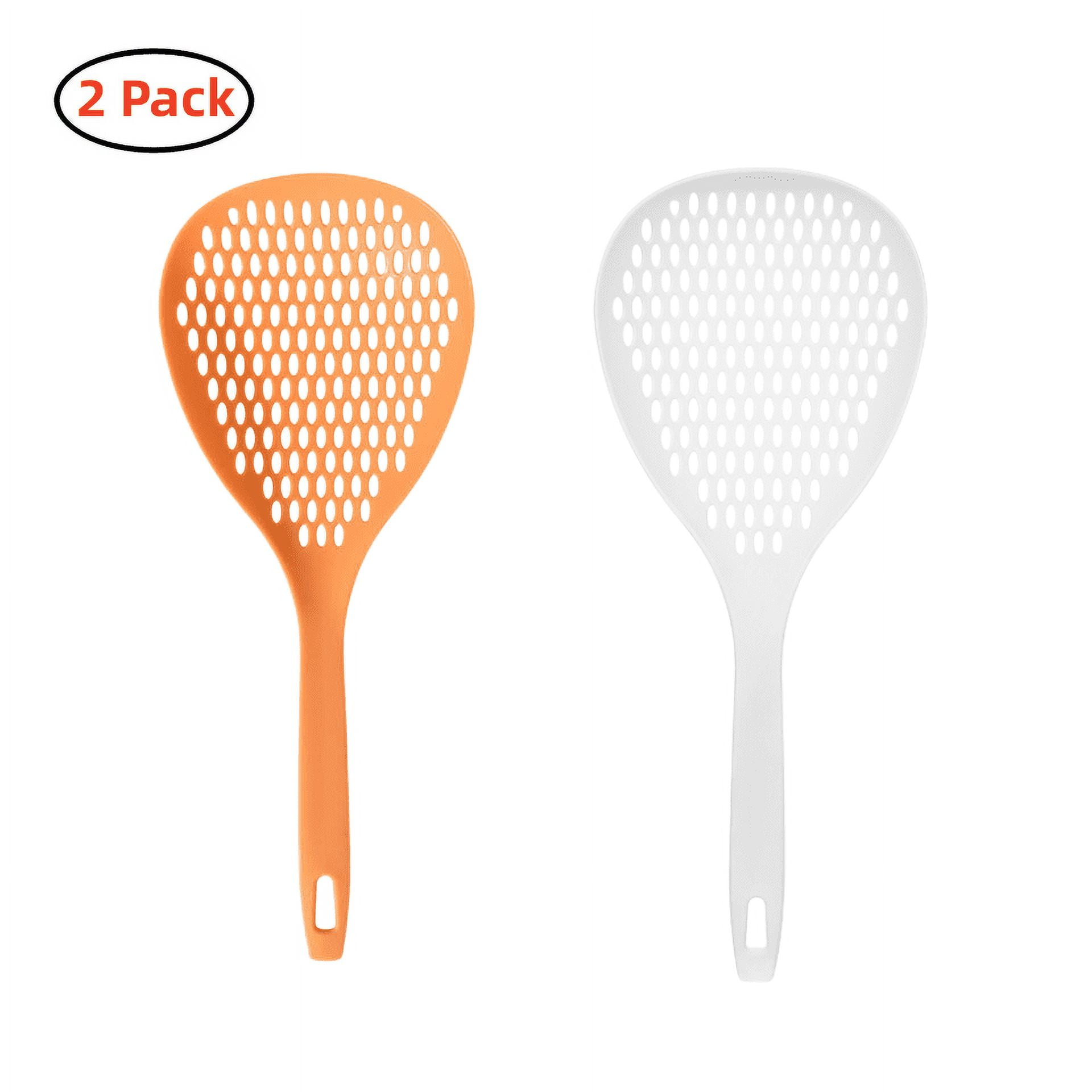 2 Pack Plastic Strainer Colander with Long Handle – Made of Food Safe ...