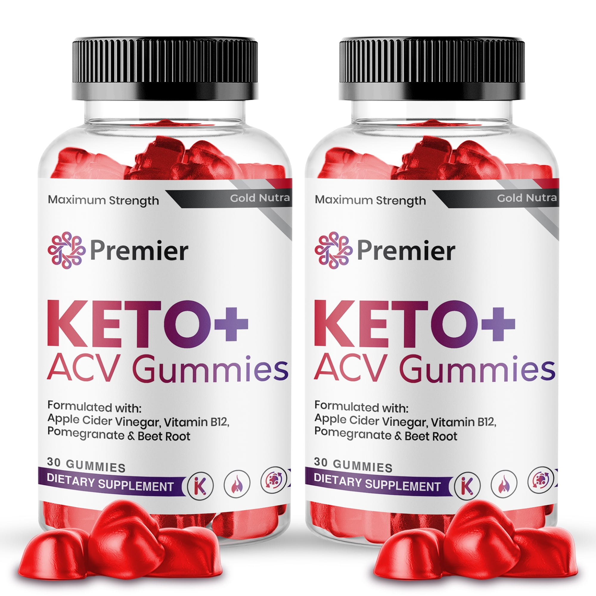 (2 Pack) Platinum Keto ACV Gummies, Platinum Keto Gummies, Platinum