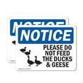thumbnail image 1 of (2 Pack) Please Do Not Feed The Ducks And Geese OSHA Notice Sign 24 Inch X 18 Inch Indoor / Outdoor Rust-Free Aluminum Metal Signs for Workplace, Workshop, and Construction Site, Made, 1 of 8