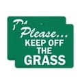 thumbnail image 1 of (2 Pack) Please...Keep Off The Grass Trespassing Property OSHA Sign, 1 of 7