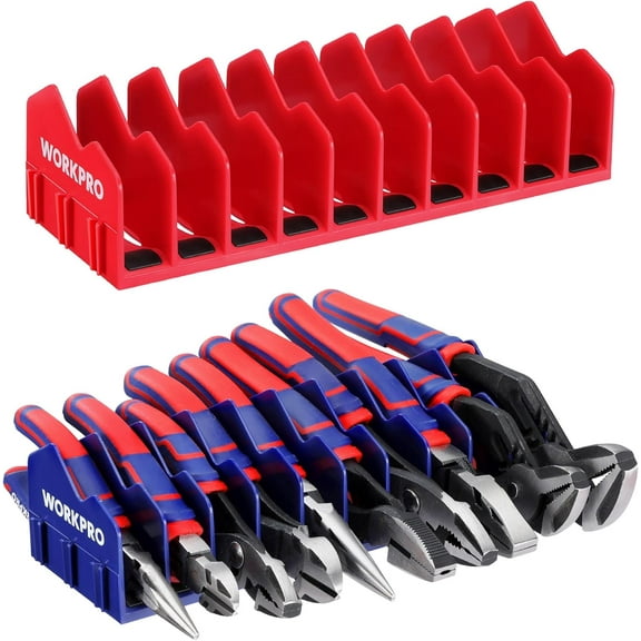 2-Pack Plier Organizer Rack, Pliers Holder and Cutter Organizers with Non-Slip Rubber Base, 20-Slot Tool Box Organizer, Tool Drawer Organizer, Tool Storage, Plier Rack (Pliers Not Included)