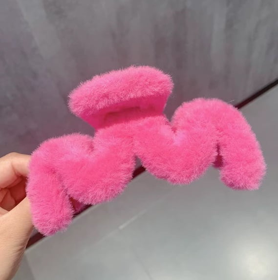 2-Pack Plush Shark Clips for Hair - Strong Grip, Elegant Design for Everyday Use