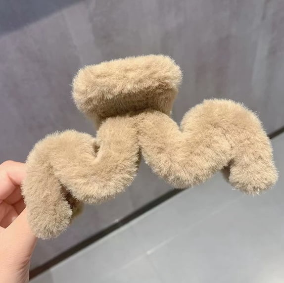 2-Pack Plush Shark Clips for Hair - Strong Grip, Elegant Design for Everyday Use