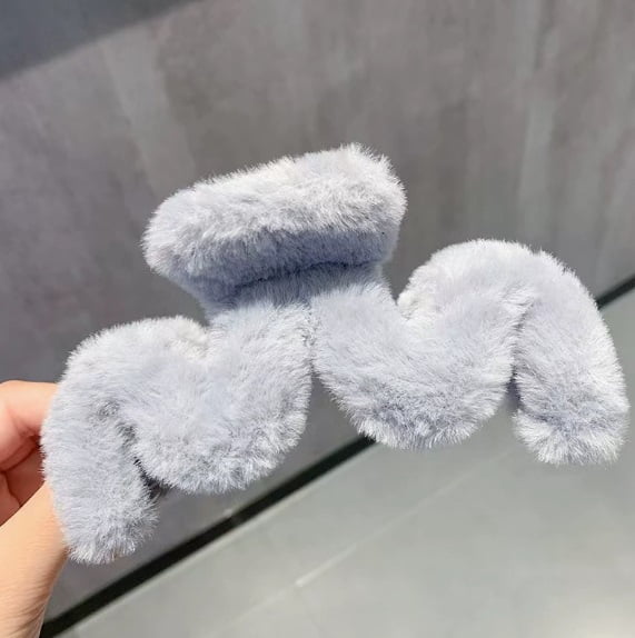 2-Pack Plush Shark Clips for Hair - Strong Grip, Elegant Design for Everyday Use