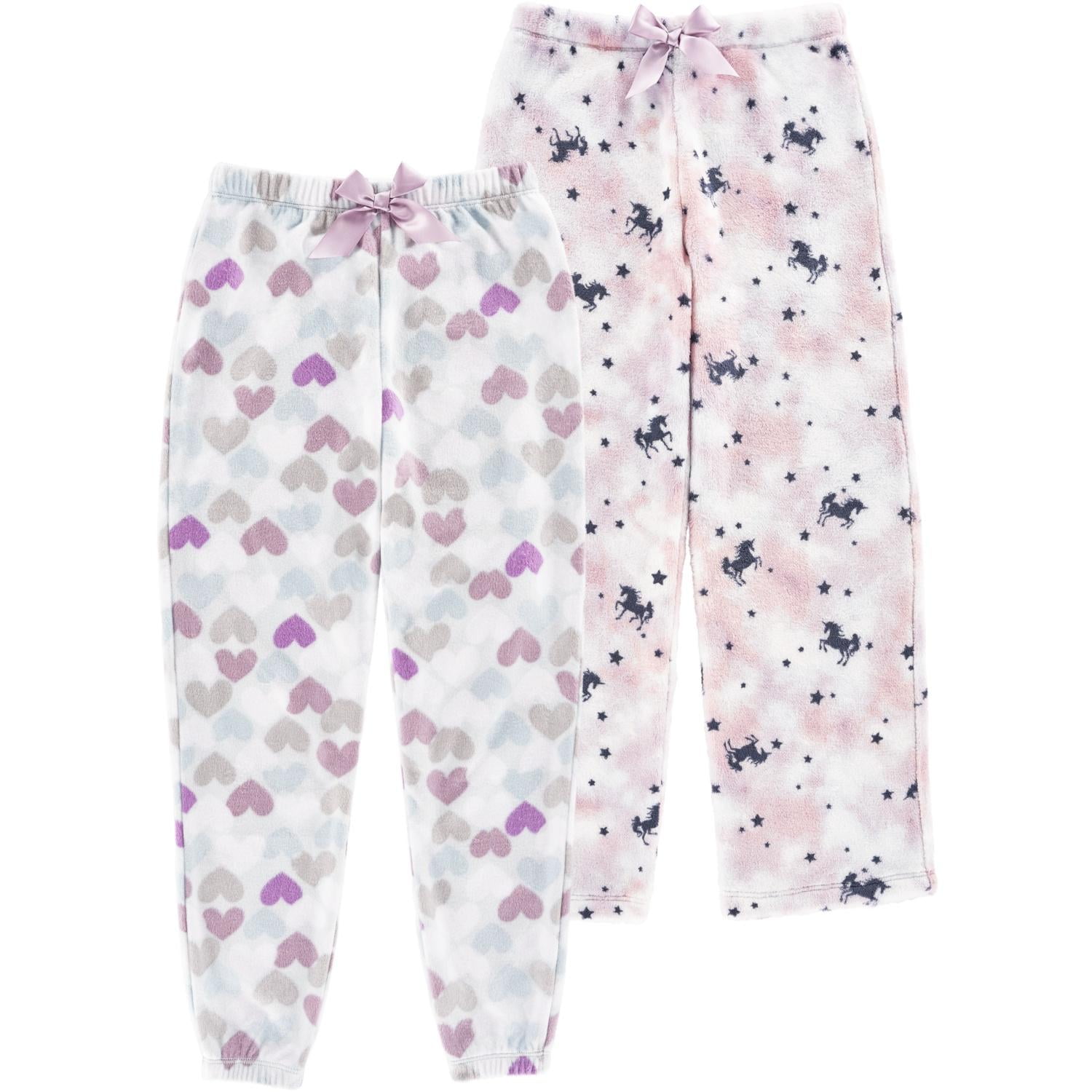 Girls 2-Pack Heart Print Sleep Pants,