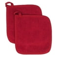thumbnail image 1 of 2 Pack Pocket Pot Holders Cotton Heat 𝐑esistant Potholder Multipurpose Hot Pads Machine Washable Oven 𝐌itts Potholders Bulk for Daily Kitchen Baking and Cooking, 1 of 9