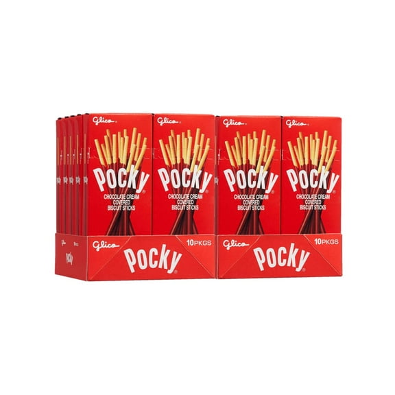 2 Pack | Pocky Chocolate Biscuit Stick, 1.41 oz, 10 Count