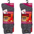 thumbnail image 1 of 2-Pack Polar Extreme Thermal Extra Heavy Acrylic Winter Marled Socks (Lavender Marled), 1 of 4
