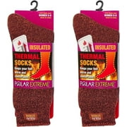 2-Pack Polar Extreme Thermal Extra Heavy Acrylic Winter Marled Socks (Terra Marled )