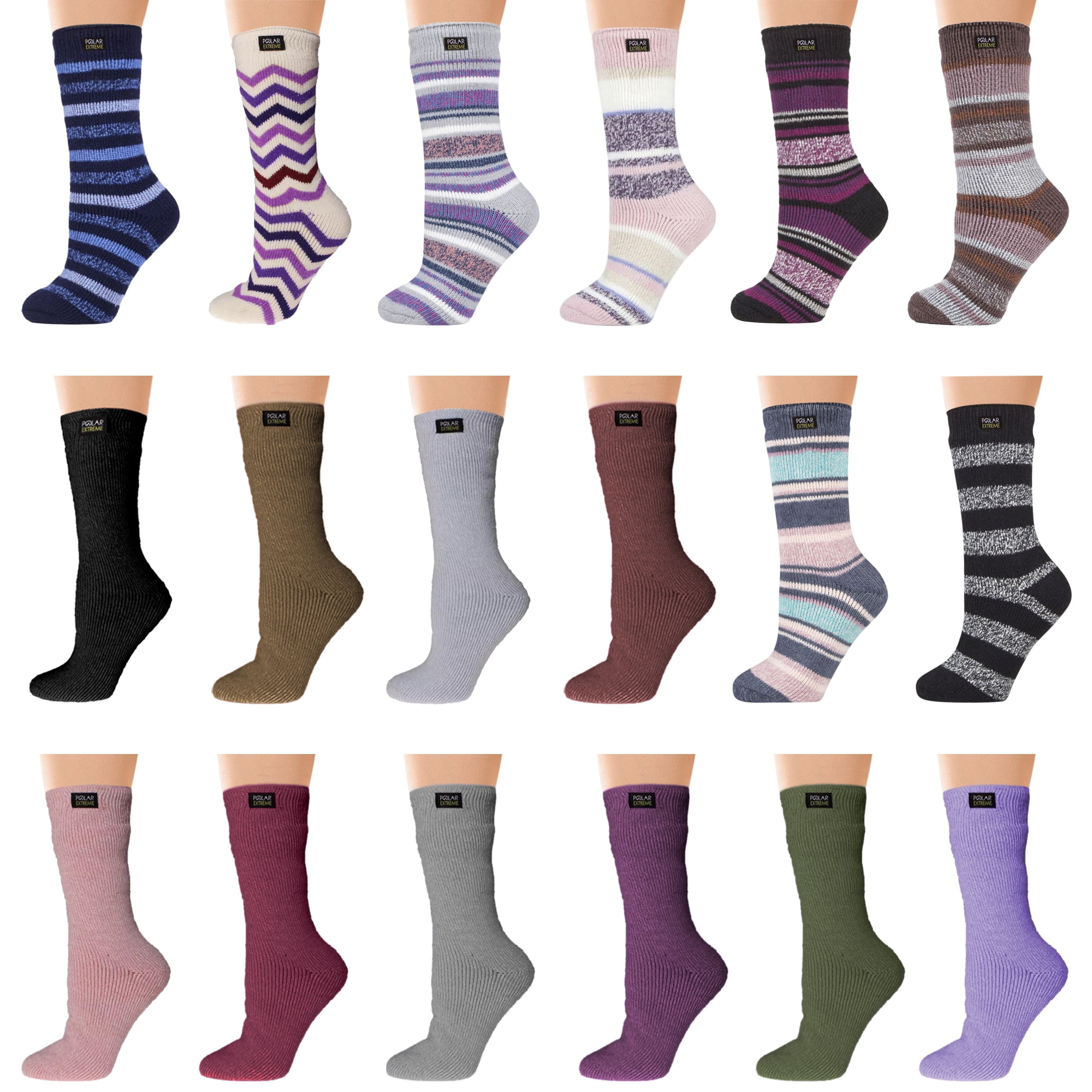 1 Pair Womens THICK THERMAL HEATED SOCKS Warm Winter Comfort Work Sox Ski Ladies main image 1