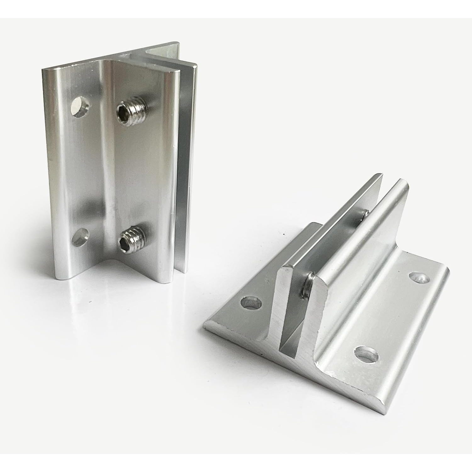 2-Pack Polished Aluminum Direct Sign Mount Bracket - Minimalist Design ...