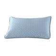 thumbnail image 1 of 2-Pack Polyester Fiber Pillow Covers - Breathable Oil-Proof Isolation Pillowcases with Soft Knit Fabric, Protective Blue Pillow Covers for Comfortable Sleep, 1 of 7