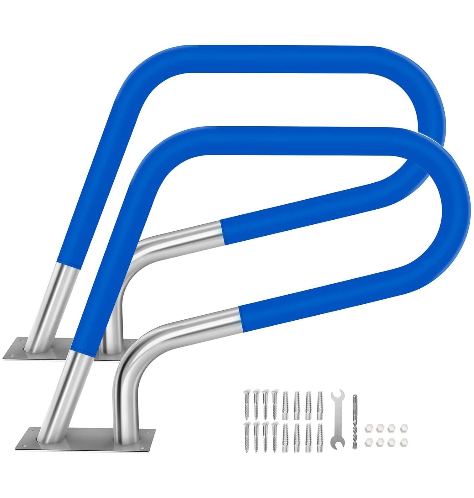 2 Pack Pool Rail 32x23 Swimming Pool Handrails for Inground Pool 304 Stainless Steel Pool