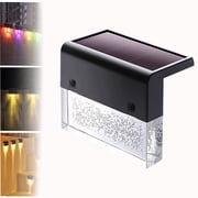 2 Pack Poolside Solar LED Lights for Above Ground Pools, Wireless Submersible Lights with Auto Light Sensor & Timer, Waterproof Underwater Lighting for Backyard & Swimming Use
